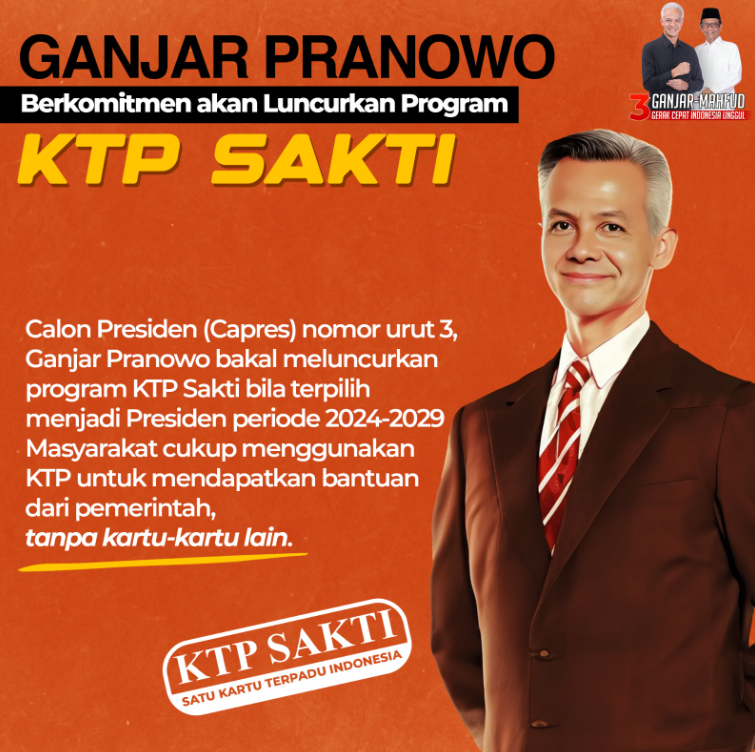 KTP Sakti Permudah Penyaluran Bansos, Ganjar Bansos Tetap Berlanjut