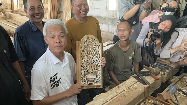 Perajin Ukiran Jepara Berharap Ganjar Bisa Selesaikan Masalah Modal