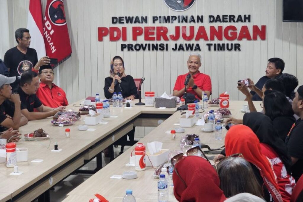 Ganjar Pranowo Mendadak Beri Motivasi Kader PDIP di Jatim